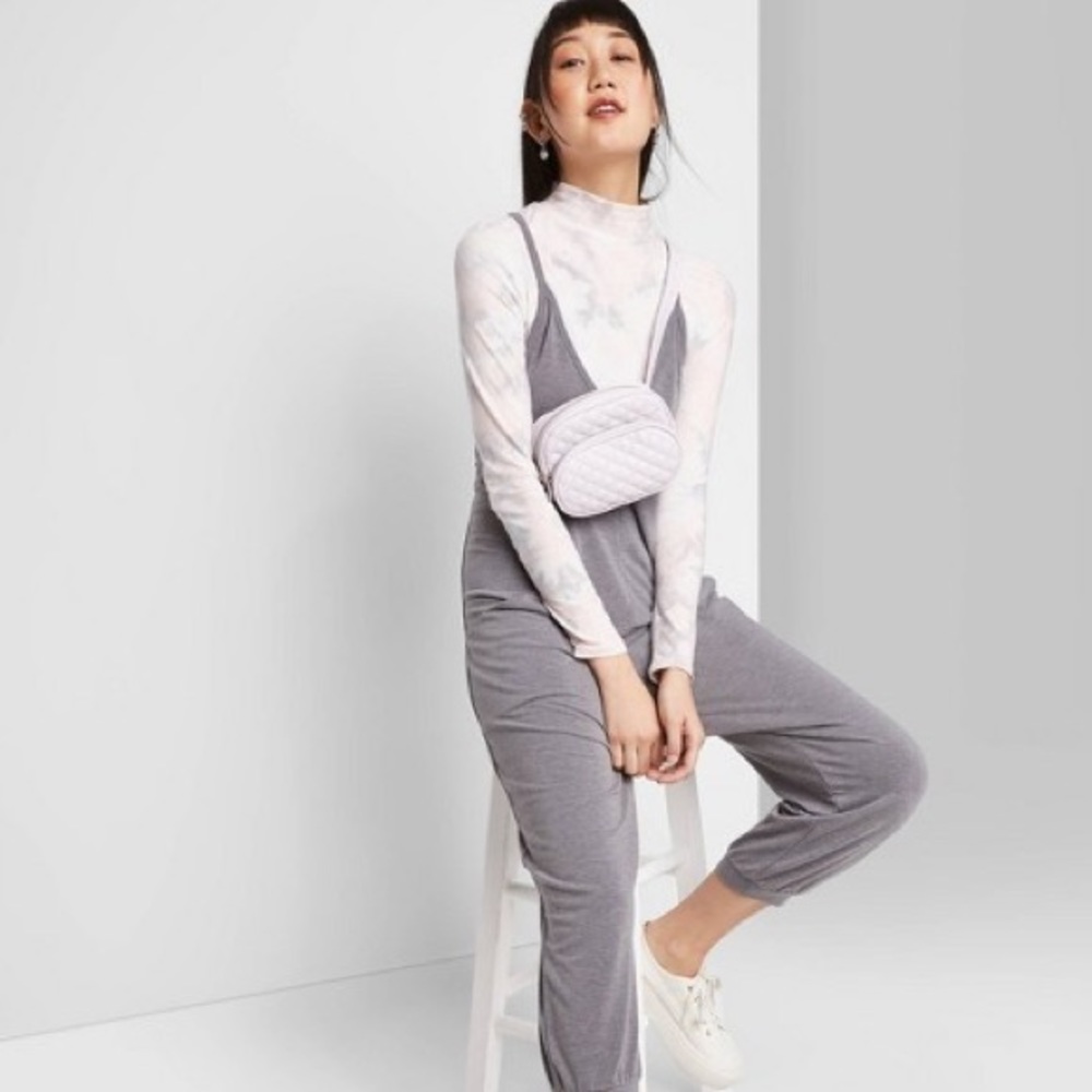 Wild fable size L gray cozy jumpsuit